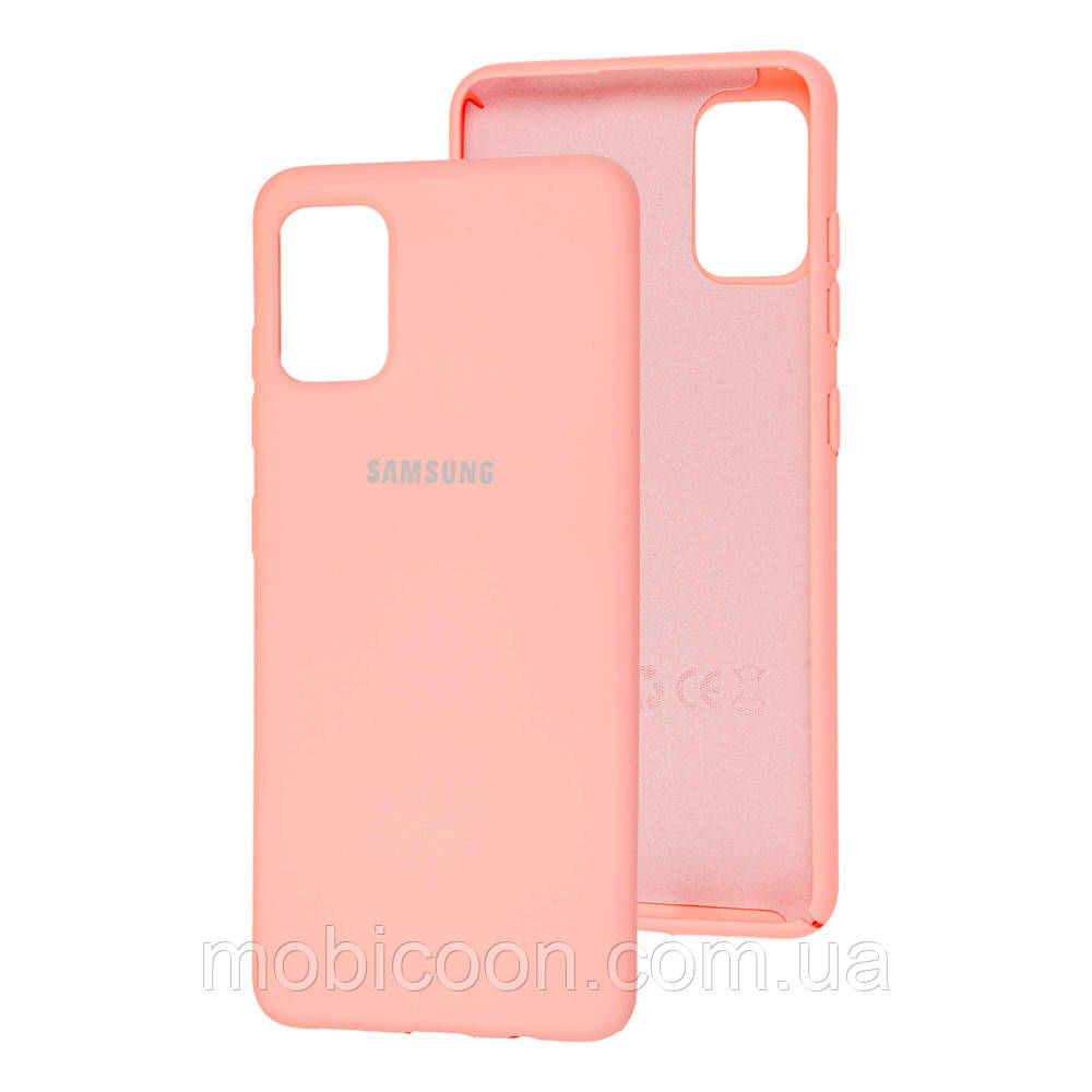 Чохол Silicone Case full для Samsung Galaxy A51 A515F pink (самсунг а51)
