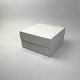 Коробка для капкейків (4 шт), 200*200*105 мм, без вікна, біла, фото 6