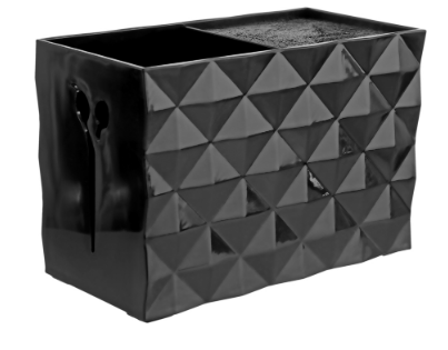 Підставка для перукарських ножиць і гребінців SPL, (чорна) (21123)