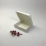 Коробка для пряника, 120*120*30 мм, без вікна, біла, фото 2