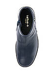 Шкіряні черевики зі збільшеною повнотою на хутрі Tellus 02-09MBL Сині, фото 6