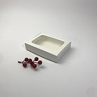 Коробка для пряника, 150*110*30 мм, с окном, белая