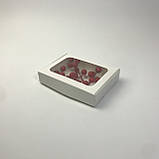 Коробка для пряника, 150*110*30 мм, з вікном, біла, фото 3