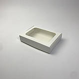 Коробка для пряника, 150*110*30 мм, з вікном, біла, фото 5