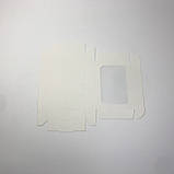 Коробка для пряника, 150*110*30 мм, з вікном, біла, фото 6