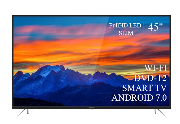 Телевізор Thomson 45" Smart-TV FullHD T2 USB Гарантія 1 РІК! Android 13.0
