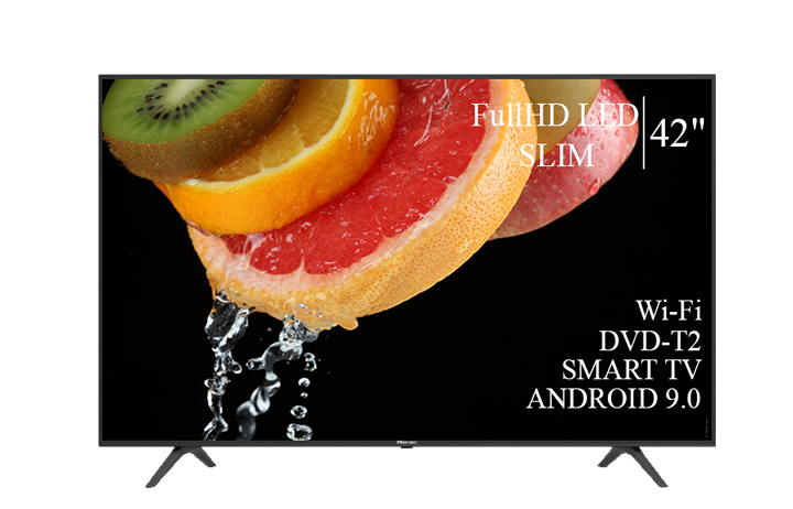 Телевізор LED TV T1237 42" Android 13 Smart-TV FullHD T2 USB Гарантія