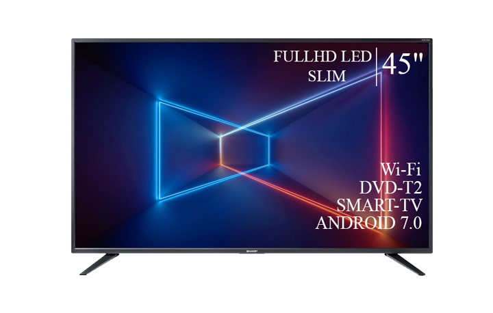 Телевізор Sharp 45" Smart-TV Full HD T2 USB Гарантія 1 РІК!, фото 1