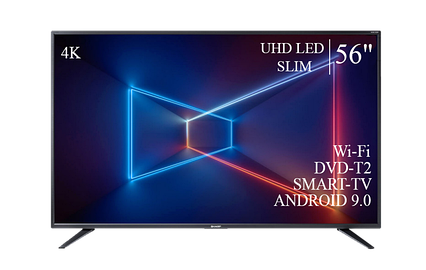 Телевізор Sharp 56" Smart-TV ULTRA HD T2 USB Гарантія 1 РІК!