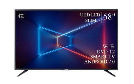 Телевізор Sharp 58" Smart-TV/DVB-T2/USB Android 13.0 4К/UHD