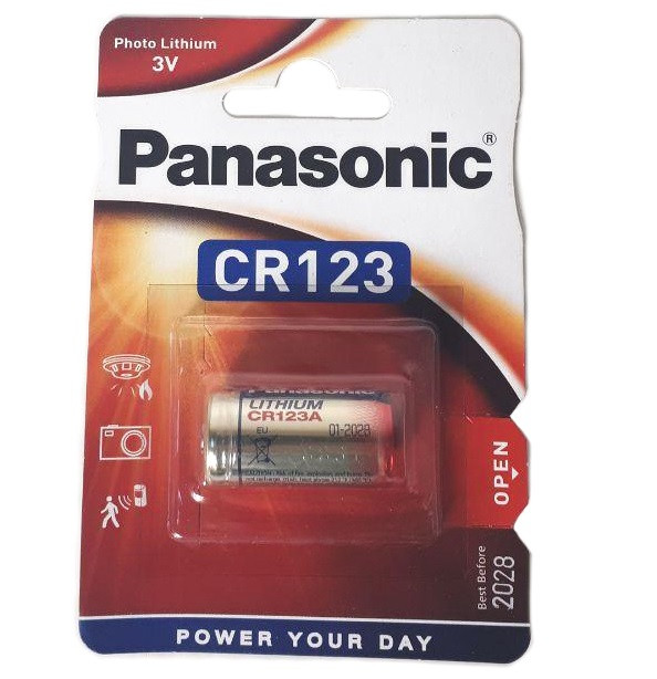 Батарейка Panasonic CR123A 3V 1600 mAh, фото 1