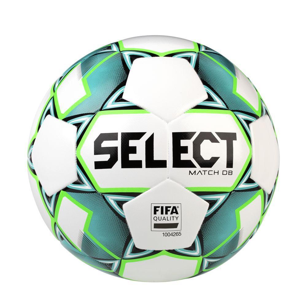 М'яч футбольний Select Match DB (FIFA Quality) (367532-748) White/Green, фото 1