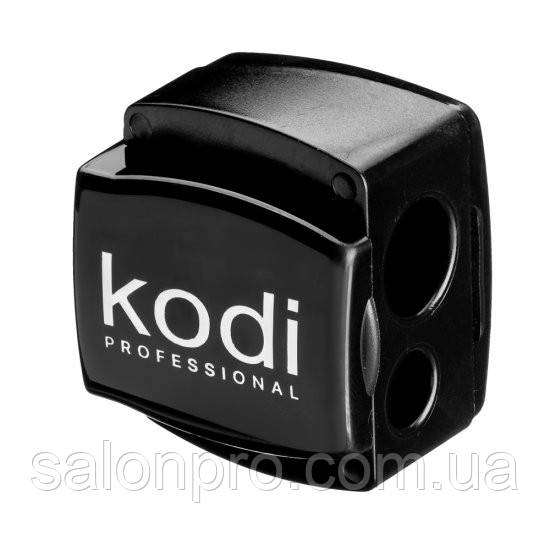 Точилка Kodi Professional для косметических карандашей (черная глянцевая, с двумя лезвиями) - фото 1 - id-p1253250149