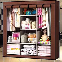 Шкаф тканевый складной STORAGE WARDROBE 88130 на 3 секции 130х45х175 см, Шафа тканинна