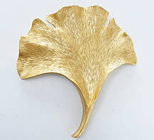 Настінна фігура Лист Гінкго, W 25 см, L 4 см золото Гранд Презент 2005590