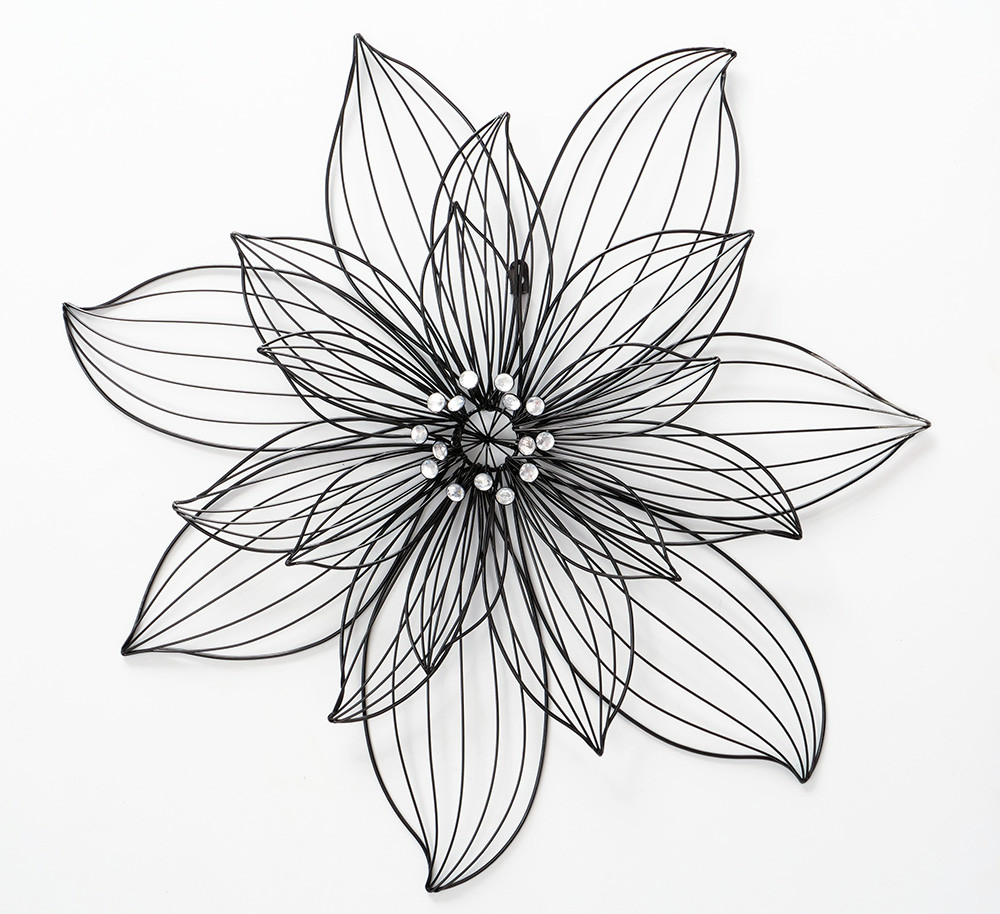 Настінний декор квітка Lizzy W 5 см, L 75 см, H 75 см метал Гранд Презент 1021530