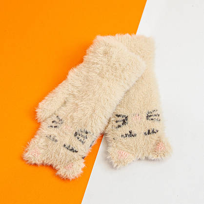 Оптом дитячі красиві зимові рукавиці 4-6 років №20-25-17, фото 5