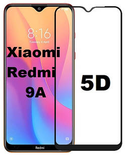 Захисне скло 5D на Xiaomi Redmi 9A (сяомі ксіомі редмі 9а)