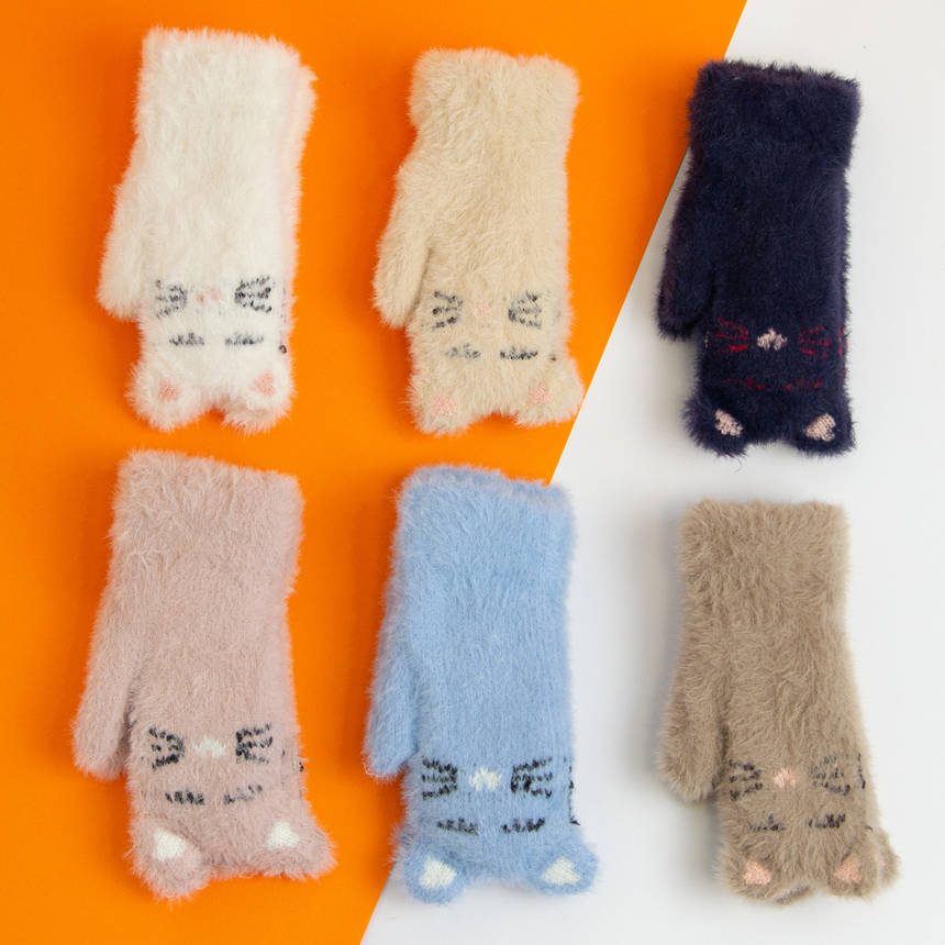 Оптом дитячі красиві зимові рукавиці 4-6 років №20-25-17, фото 1