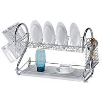 Сушилка для посуды Kitchen storage rack из нержавеющей стали, органайзер для посуды,сушарка для посуду