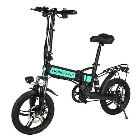Электровелосипед ZM TigerVolt 16, чёрный, колеса 16", моторколесо 250W, аккумулятор 36V 5,2Ah (187Wh), фото 2