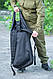 Тактична транспортна сумка-баул, мішок армійський Melgo на 100 л чорний з Oxford 600 Flat, фото 5
