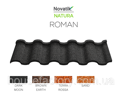 Композитна черепиця Novatik Natura Roman, фото 1