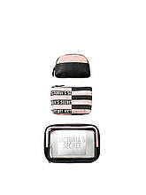 Набір косметичок Victoria's Secret art714430 (Рожевий/Чорний)