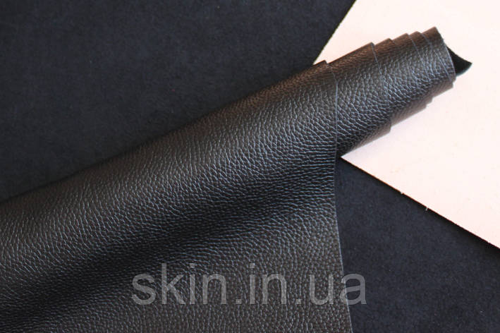 Натуральна шкіра "Флотар", товщина - 1.4 мм, колір - чорний, артикул СК 1037, фото 2