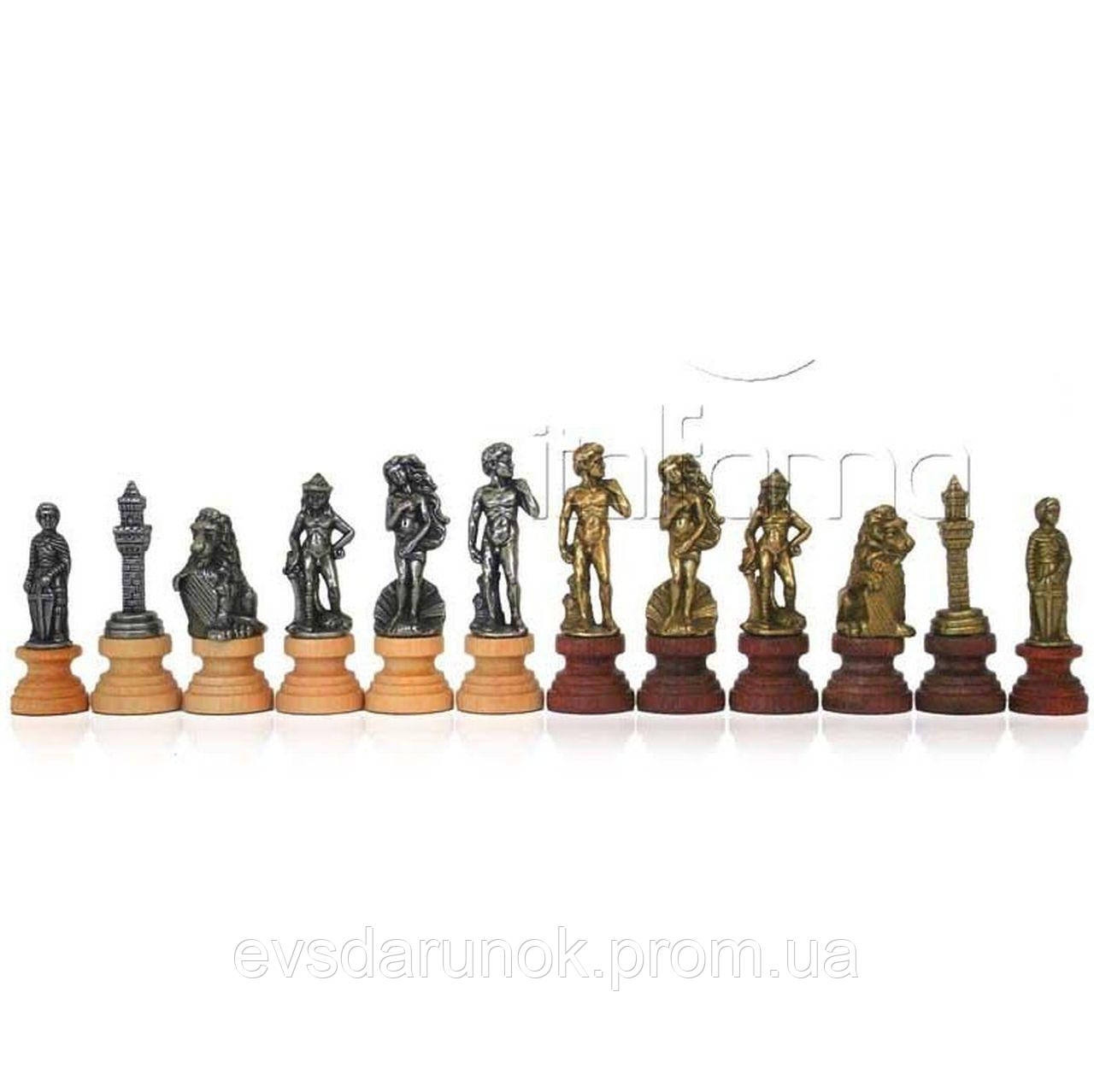 Шахматы подарочные Греческая Мифология в футляре из дерева 180MW 280BW Italfama - фото 2 - id-p1253383202