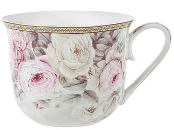 Чашка Ніжні квіти 500 мл порцеляновий, подарункова