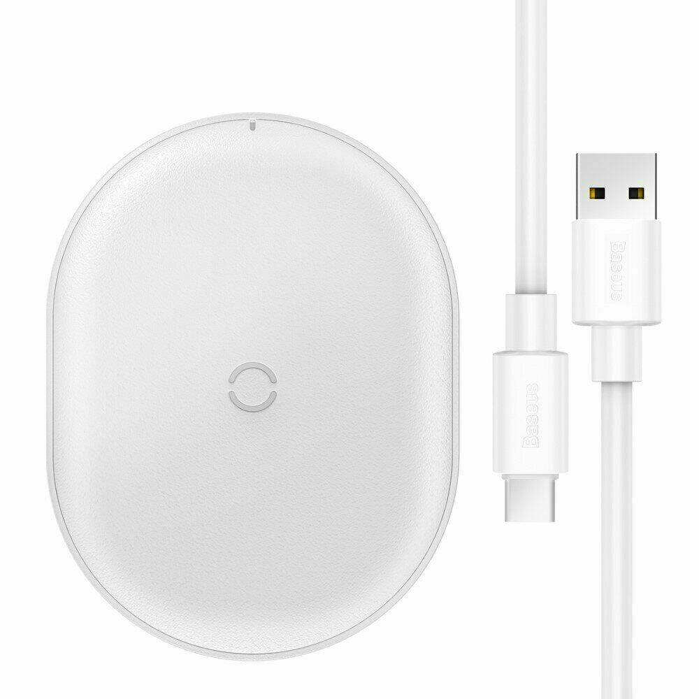 Бездротовий зарядний пристрій BASEUS Cobble Wireless Charger (15 W) смартфон iРhone Samsung, фото 1