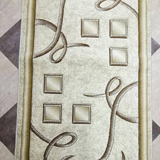Доріжка килимова Excellent D 0193A Cream / 1 м, фото 2