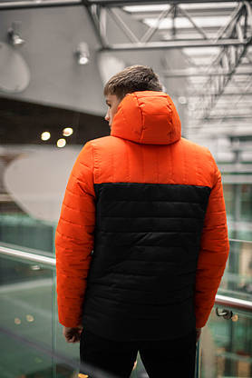 Демісезонна Куртка "Temp" бренду Intruder (помаранчева - чорна), фото 2
