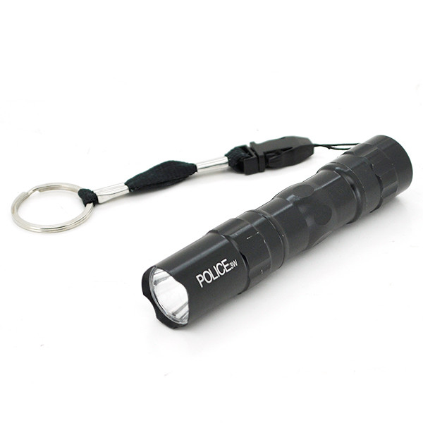Кишеньковий ліхтарик, 1LED, 1 режим, корпус — алюміній, живлення 2*АА, 110*25 мм, Подарункове паковання
