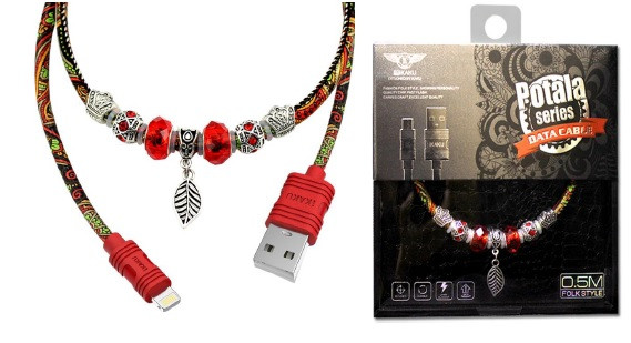 Кабель iKAKU POTALA series for micro, Red, довжина 0.5м, 2.4A, BOX, фото 1