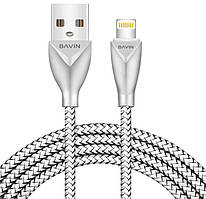Кабель Bavin CB069, Lightning, 2.4A, Gold, довжина 1 м, BOX