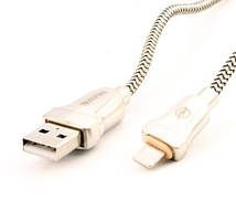 Кабель Bavin CB087, Lightning, 2.4 A, Silver, довжина 1 м, BOX