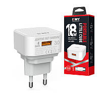 Набір 2 в 1 СЗП With Micro-Usb Cable 110-240V MY-A302Q, 1 x USB, 18 W, Output: DC 3.6-6V/3A 6-9V/2A