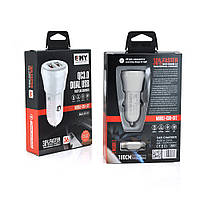 Набор 2 в 1 АЗУ With Micro-USB Cable DC12-24V MY-62, 2 x USB, 36W, Output: DC 3.6-6V/3A  6-9V/2A  9-12V/1.5A,