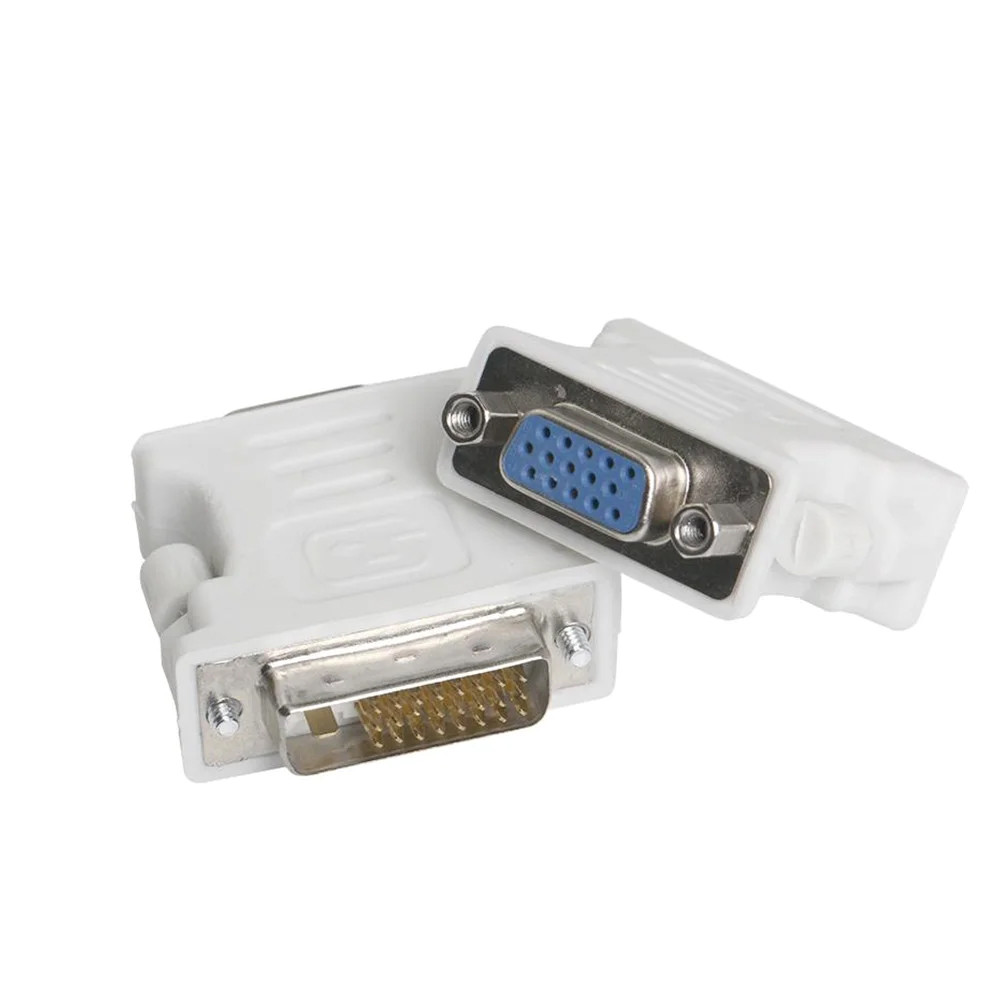 Перехідник DVI-D 24+1 тато/VGA мама (Адаптер DVI M — VGA F) адаптер-перехідник для відеокарти, фото 1