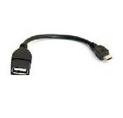 Кабель USB 2.0 AF/Micro-B OTG, 0.1m