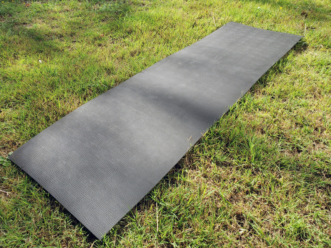 Спортивний килимок каремат для тренувань, йоги, фітнесу EVALINE SLIM 1850*550*5 мм чорний