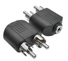 Сплітер Jack 3.5 (мама)/2 RCA (тато), Техпакет, Q300