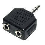 Сплітер Jack 3.5 (тато)/2 Jack 3.5 (мама)