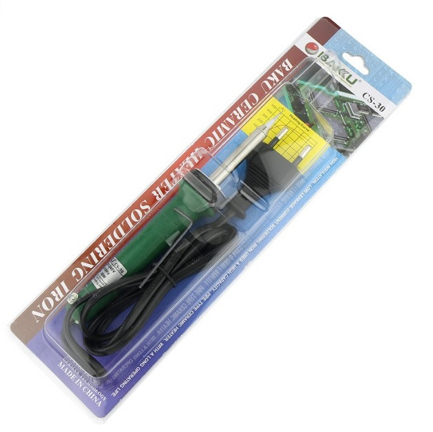 Електричний паяльник BAKKU BK-CS30 30 W, Blister-box