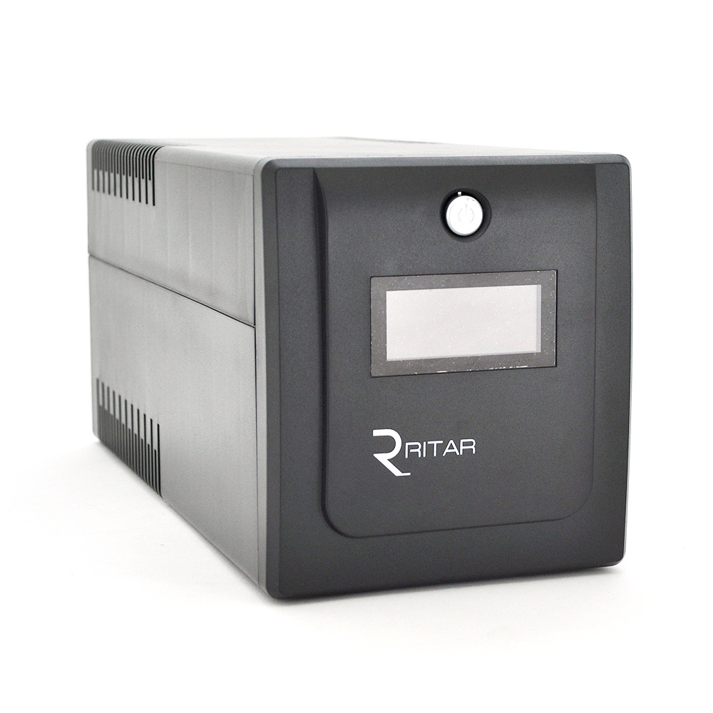 ИБП Ritar RTP1000 (600W) Proxima-D, LCD, AVR, 3st, 4xSCHUKO socket, 2x12V7Ah, plastik Case ( 460 x 225 X 245, фото 1