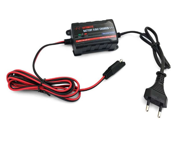 Автоматичний ЗП для акумулятора 6V/12 V (MF, WET, AGM, GEL), Merlion TE4-023, 100-240V, Струм заряду 6/12V/750mA,