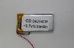 Літій-полімерний акумулятор 4*20*40 mm (Li-ion 3.7 В 450 мА·год)