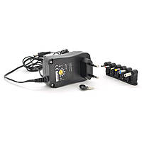 Універсальний БЖ Input 100V-240V 50-60Mhz, Output :3V-12V-1.5.A 18W, 6 Г-подібних роз'ємів 2.35*0.75/